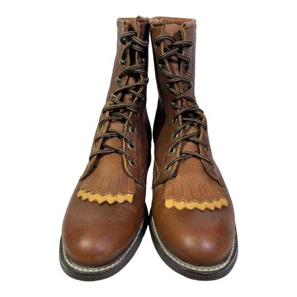 Laredo Lacer Roper Cowboy Boot Women size 7.5 m Brown - Picture 3 of 7